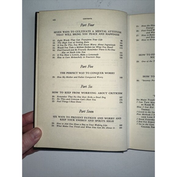 How to Stop Worrying and Start Living Dale Carnegie 48th Printing Hardcover - Picture 7 of 16